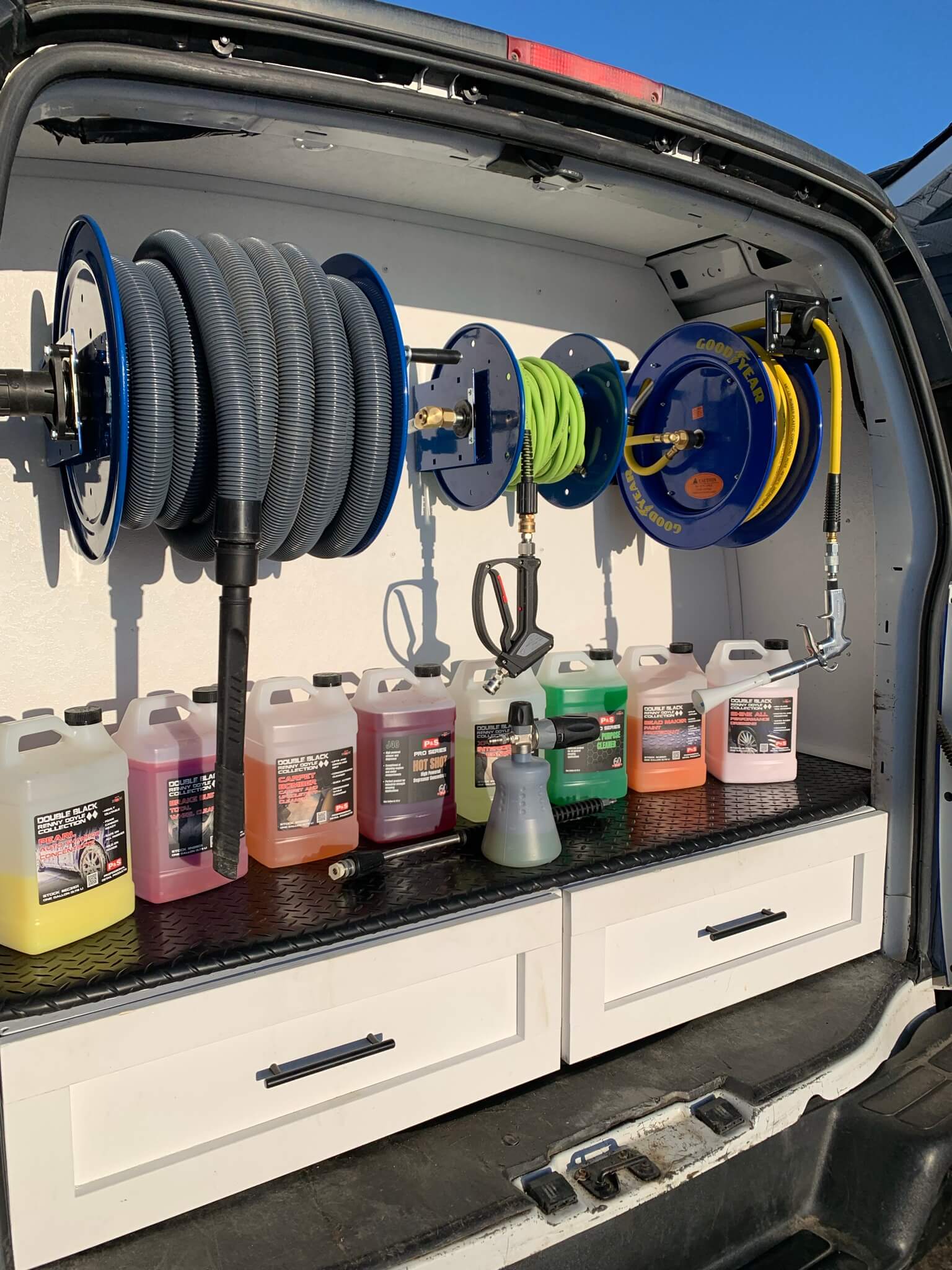 van hoses and equipment